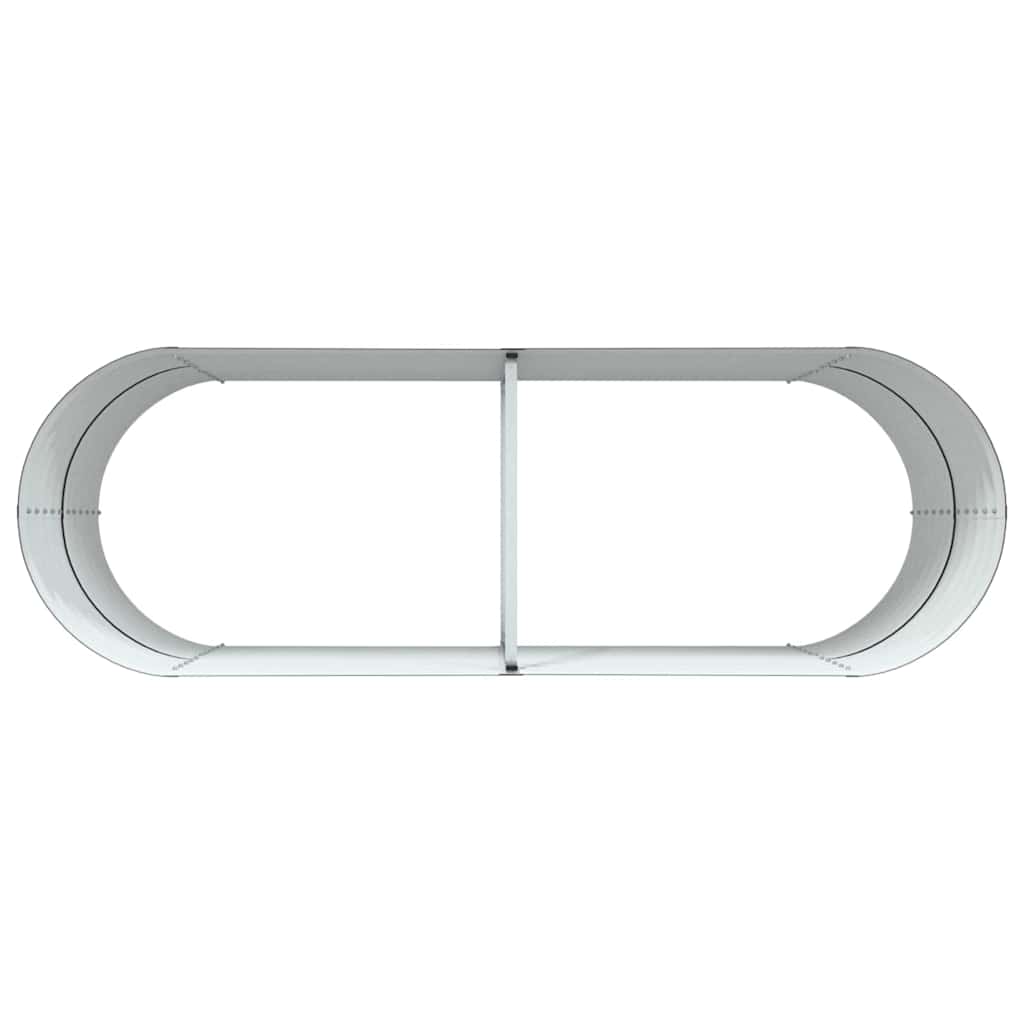 Letto rialzato da giardino Marrone 240 x 80 x 81 cm Acciaio - homemem39