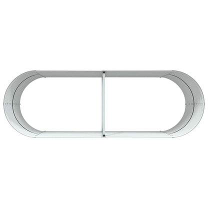 Letto rialzato da giardino Marrone 240 x 80 x 81 cm Acciaio - homemem39