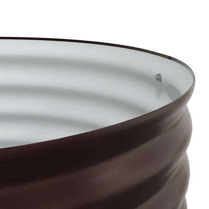 Letto rialzato da giardino Marrone 80 x 80 x 81 cm Acciaio - homemem39