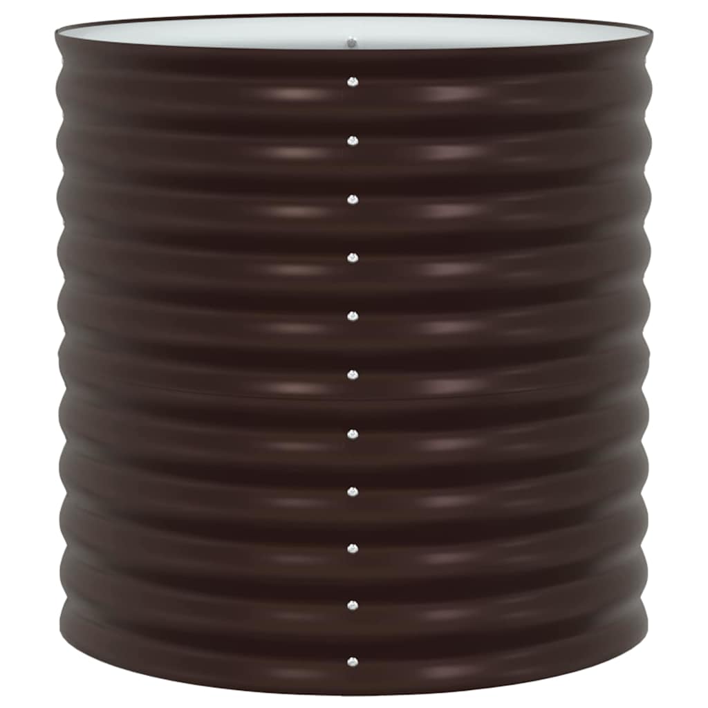 Letto rialzato da giardino Marrone 80 x 80 x 81 cm Acciaio - homemem39