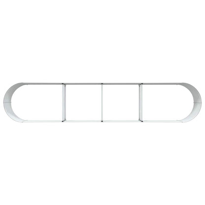 Letto rialzato da giardino Marrone 400 x 80 x 44 cm Acciaio