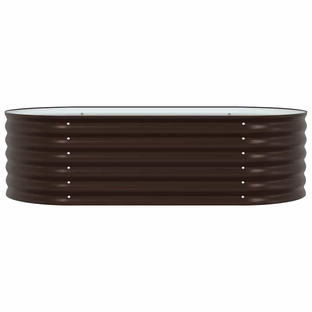 Letto rialzato da giardino Marrone 160 x 80 x 44 cm Acciaio - homemem39