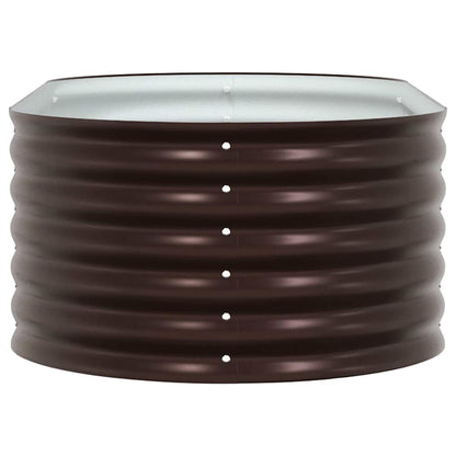 Letto rialzato da giardino Marrone 160 x 80 x 44 cm Acciaio - homemem39