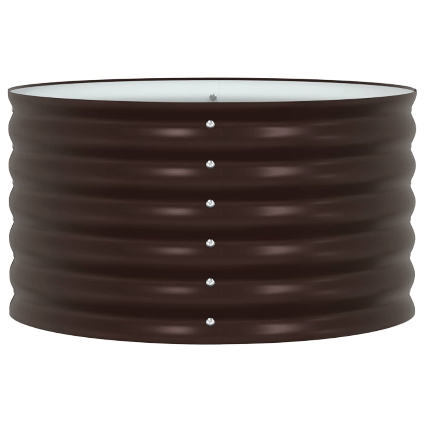 Letto rialzato da giardino Marrone 80 x 80 x 44 cm Acciaio