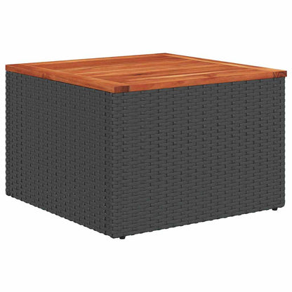 Set Divano da Giardino 6 pz Nero polyrattan | homemem39