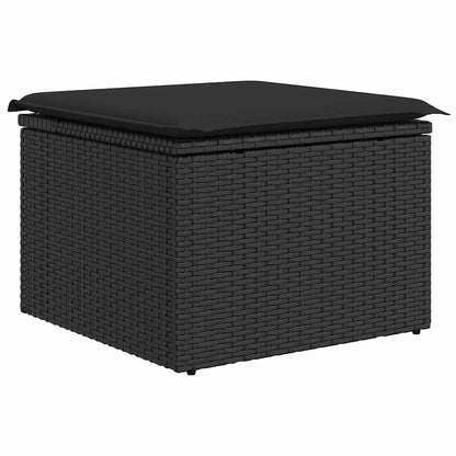 Set Divano da Giardino 6 pz Nero polyrattan | homemem39
