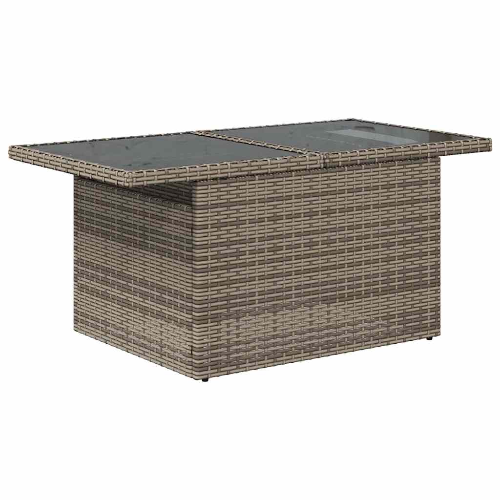 Set Divano da Giardino con cuscino 8 pcs Grigio Poly Rattan | homemem39