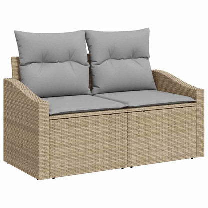Set Divano da Giardino 7 pz Beige e Grigio Chiaro polyrattan | homemem39