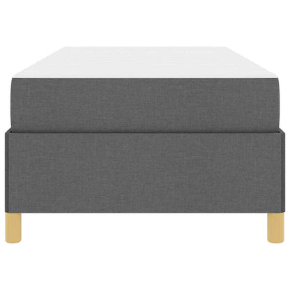 Struttura del letto Grigio scuro 90 x 200 cm Tessuto