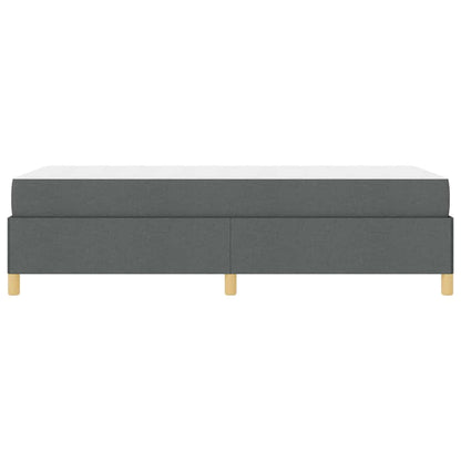 Struttura del letto Grigio scuro 90 x 200 cm Tessuto