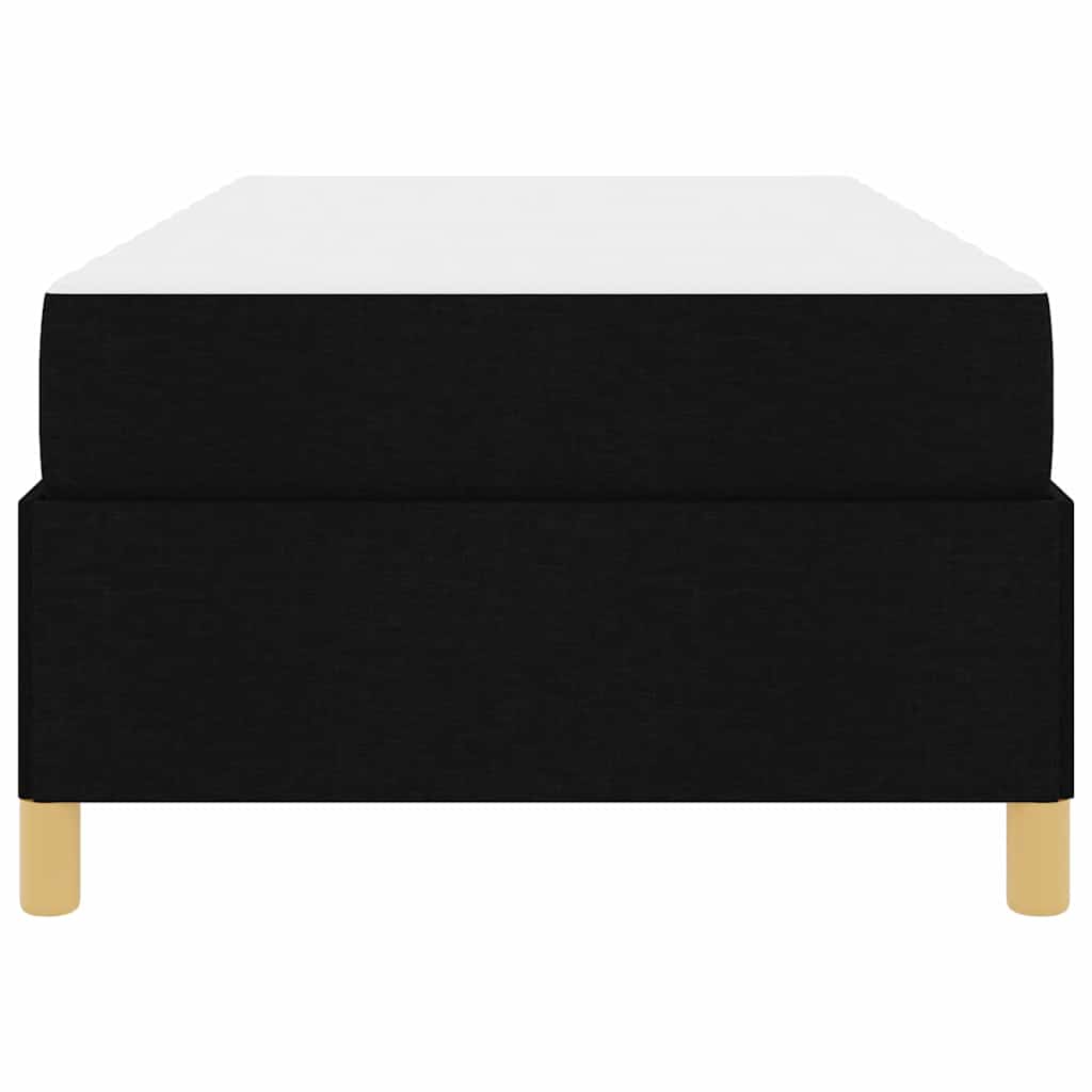 Struttura del letto con materasso Nero 90 x 200 cm Tessuto
