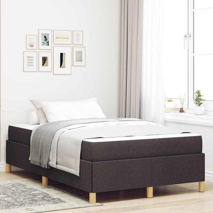 Struttura del letto Marrone Scuro 120 x 190 cm Tessuto | homemem39