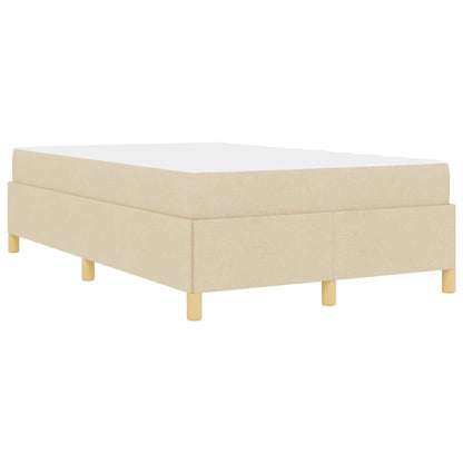 Struttura del letto con materasso Crema 120 x 190 cm Tessuto | homemem39