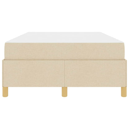 Struttura del letto con materasso Crema 120 x 190 cm Tessuto | homemem39