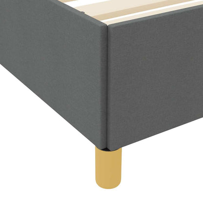 Struttura del letto Grigio scuro 120 x 200 cm Tessuto | homemem39