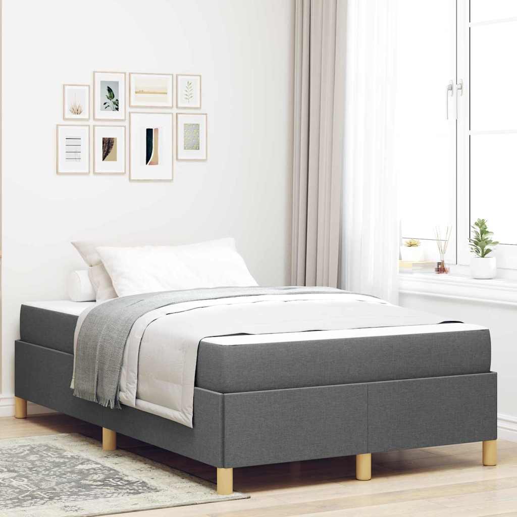 Struttura del letto Grigio scuro 120 x 200 cm Tessuto | homemem39