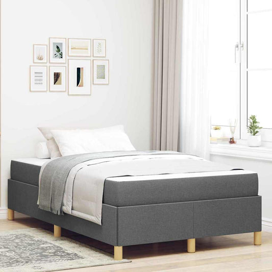 Struttura del letto Grigio scuro 120 x 200 cm Tessuto | homemem39