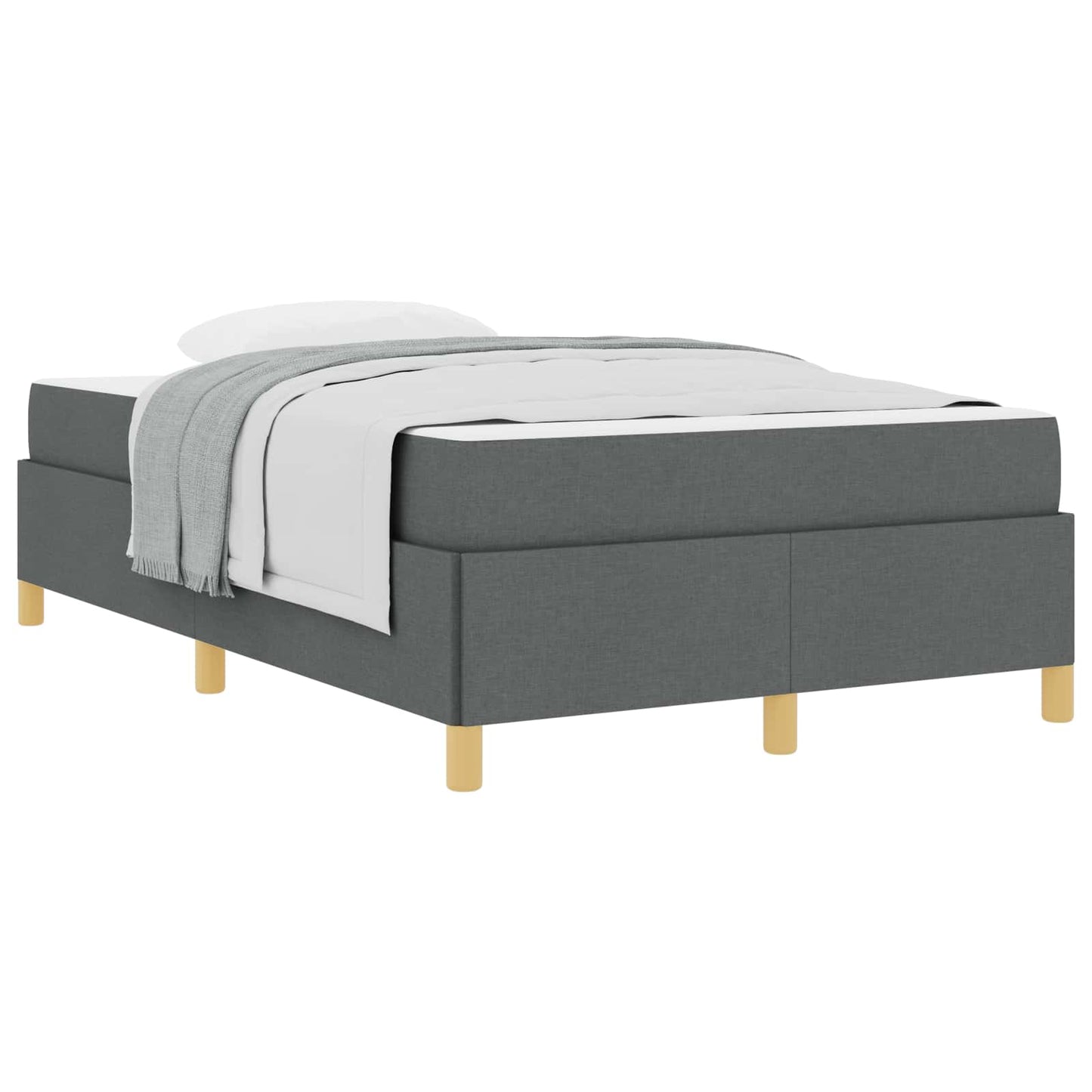 Struttura del letto Grigio scuro 120 x 200 cm Tessuto | homemem39