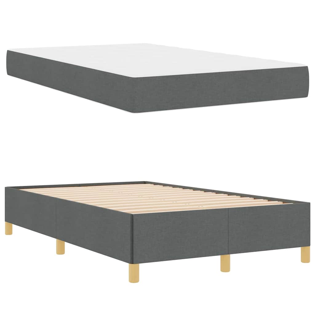 Struttura del letto Grigio scuro 120 x 200 cm Tessuto | homemem39