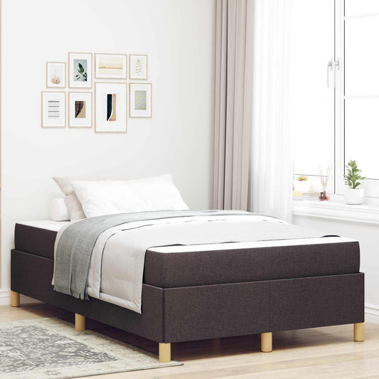 Struttura del letto Marrone Scuro 120 x 200 cm Tessuto | homemem39