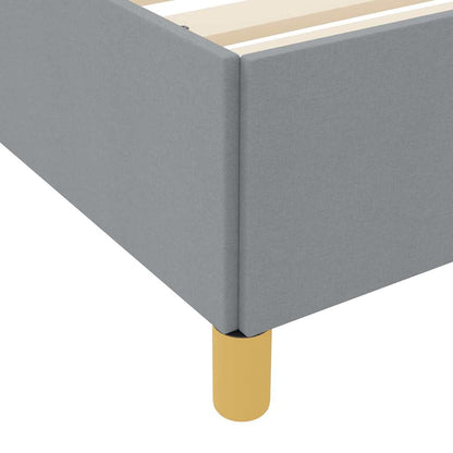 Struttura del letto Grigio chiaro 140 x 190 cm Tessuto | homemem39