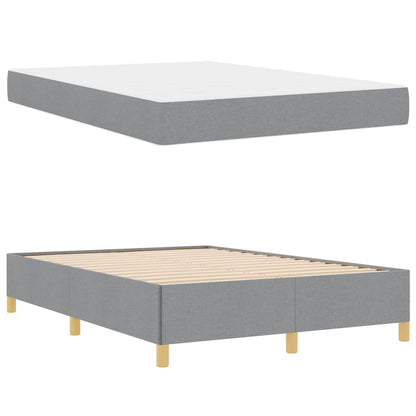 Struttura del letto Grigio chiaro 140 x 190 cm Tessuto | homemem39