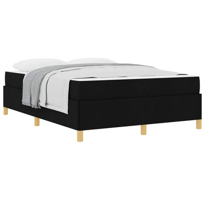 Struttura del letto con materasso Nero 140 x 190 cm Tessuto | homemem39