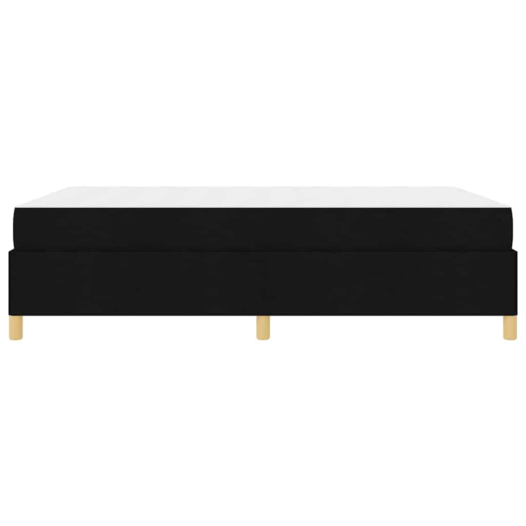 Struttura del letto con materasso Nero 140 x 190 cm Tessuto | homemem39