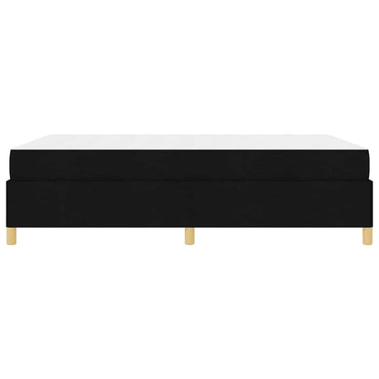 Struttura del letto con materasso Nero 140 x 190 cm Tessuto | homemem39