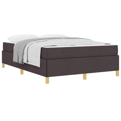 Struttura del letto Marrone Scuro 140 x 190 cm Tessuto | homemem39