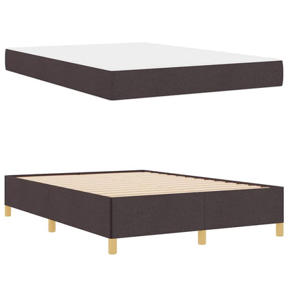 Struttura del letto Marrone Scuro 140 x 190 cm Tessuto | homemem39