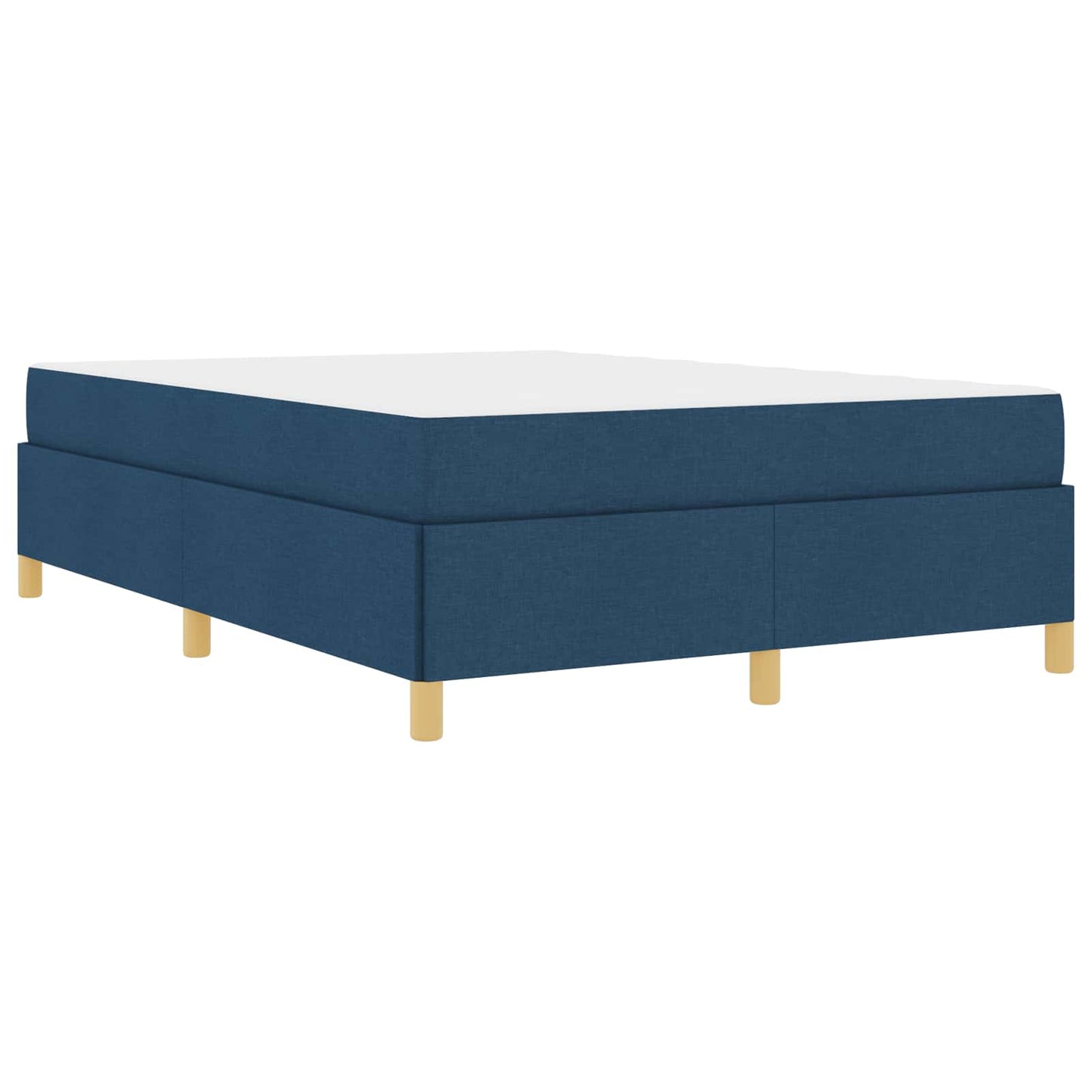 Struttura del letto con materasso Blu 140 x 190 cm Tessuto | homemem39