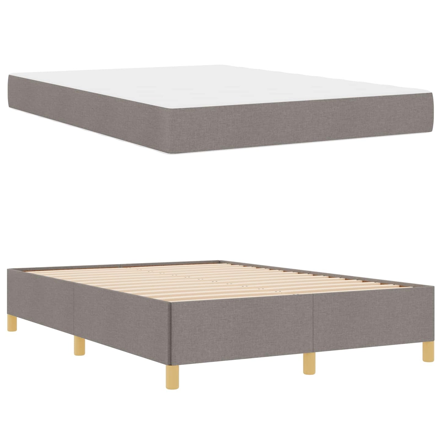 Struttura del letto con materasso Talpa 140 x 200 cm Tessuto | homemem39
