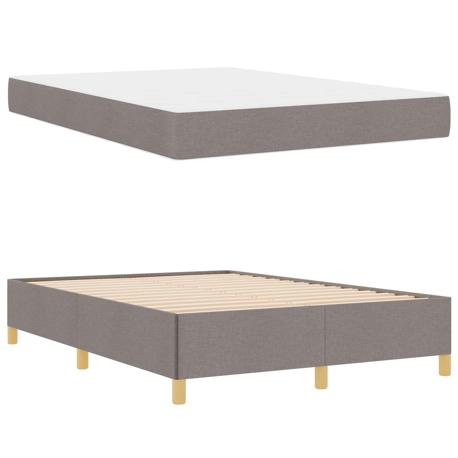 Struttura del letto con materasso Talpa 140 x 200 cm Tessuto | homemem39