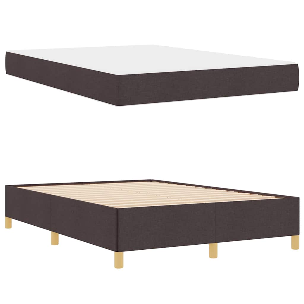 Struttura del letto Marrone Scuro 160 x 200 cm Tessuto | homemem39