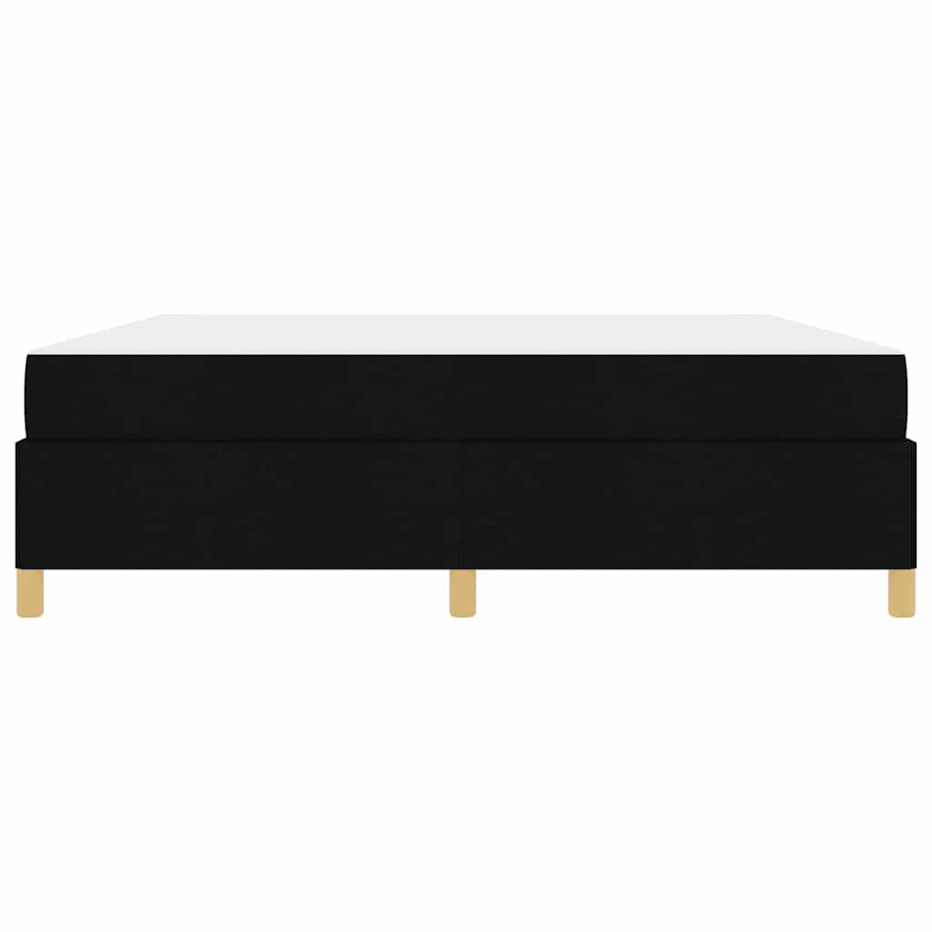 Struttura del letto con materasso Nero 180 x 200 cm Tessuto