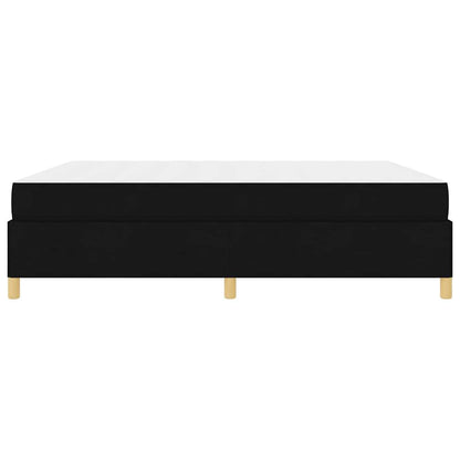 Struttura del letto con materasso Nero 180 x 200 cm Tessuto