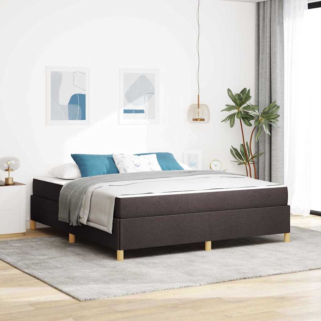 Struttura del letto Marrone Scuro 180 x 200 cm Tessuto | homemem39
