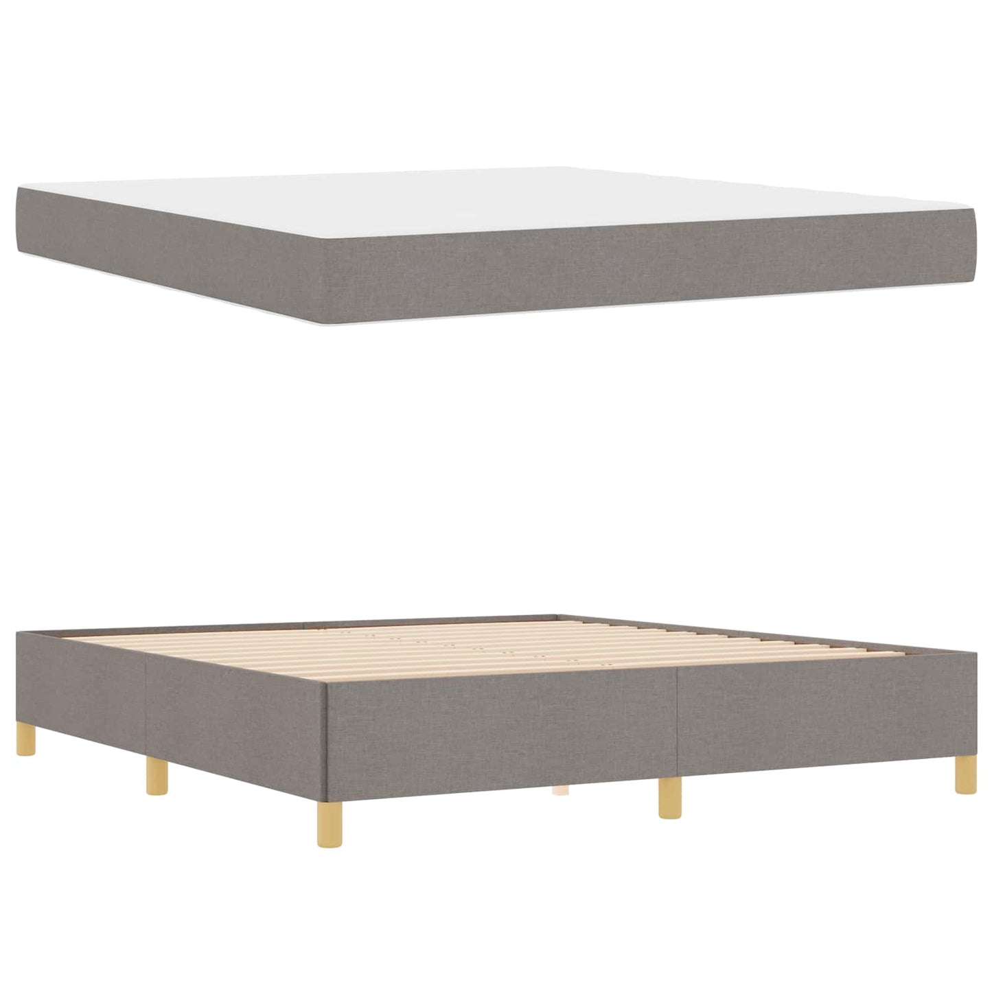 Struttura del letto con materasso Talpa 180 x 200 cm Tessuto | homemem39