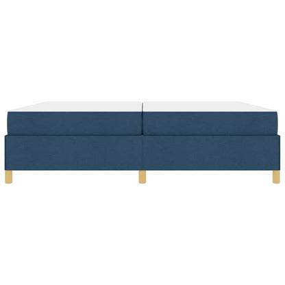 Struttura del letto con materasso Blu 200 x 200 cm Tessuto | homemem39