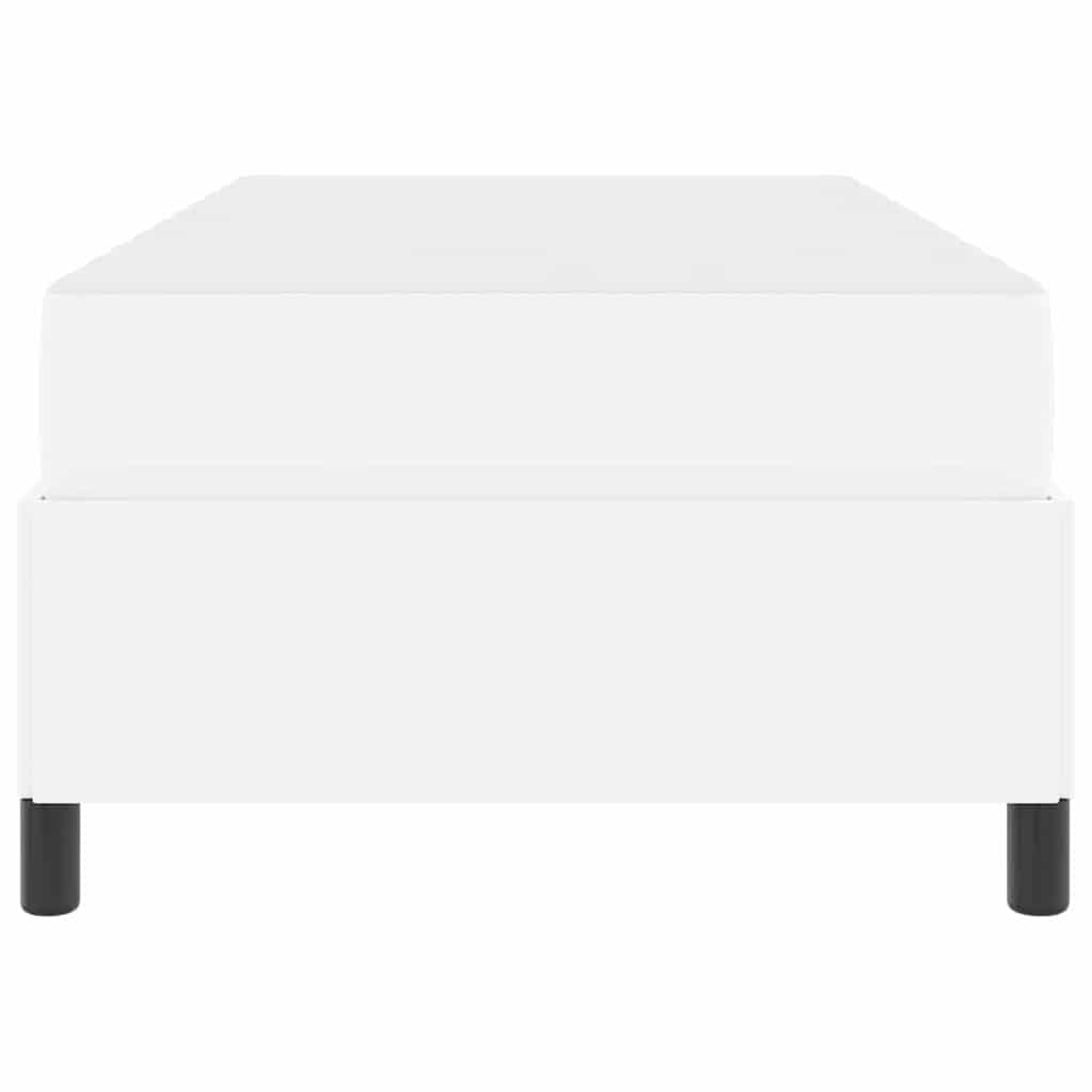 Struttura del letto con materasso Bianco 80 x 200 cm Tessuto