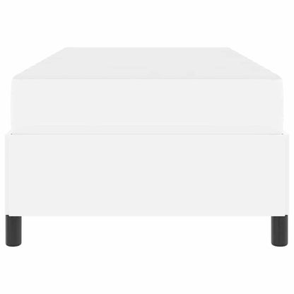 Struttura del letto con materasso Bianco 80 x 200 cm Tessuto