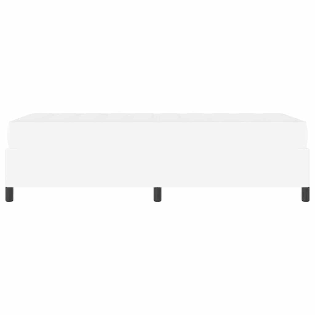 Struttura del letto con materasso Bianco 80 x 200 cm Tessuto