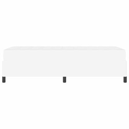 Struttura del letto con materasso Bianco 80 x 200 cm Tessuto