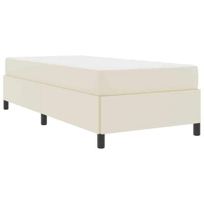 Struttura del letto con materasso Crema 80 x 200 cm Tessuto | homemem39