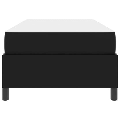 Struttura del letto con materasso Nero 90 x 190 cm Tessuto