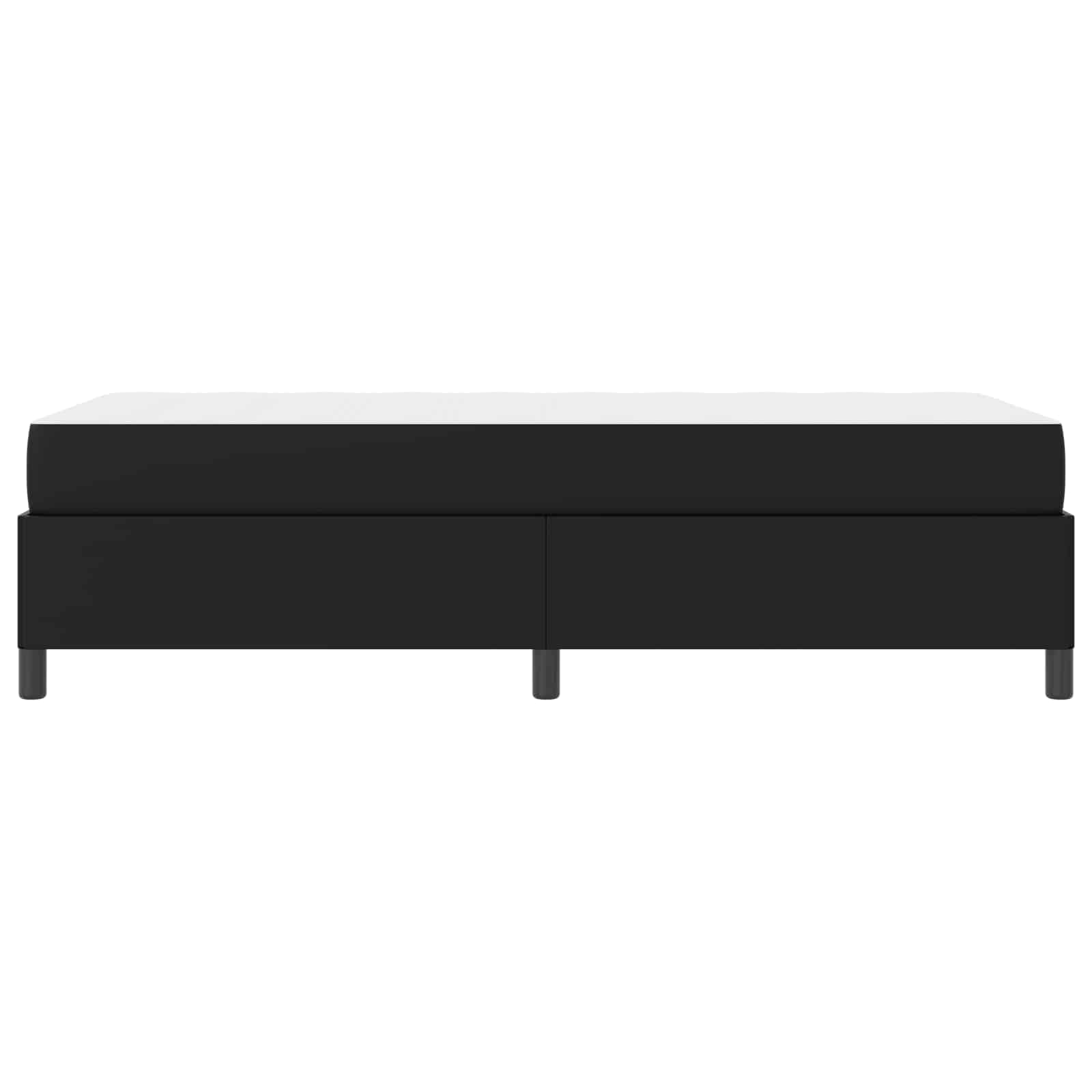 Struttura del letto con materasso Nero 90 x 190 cm Tessuto | homemem39