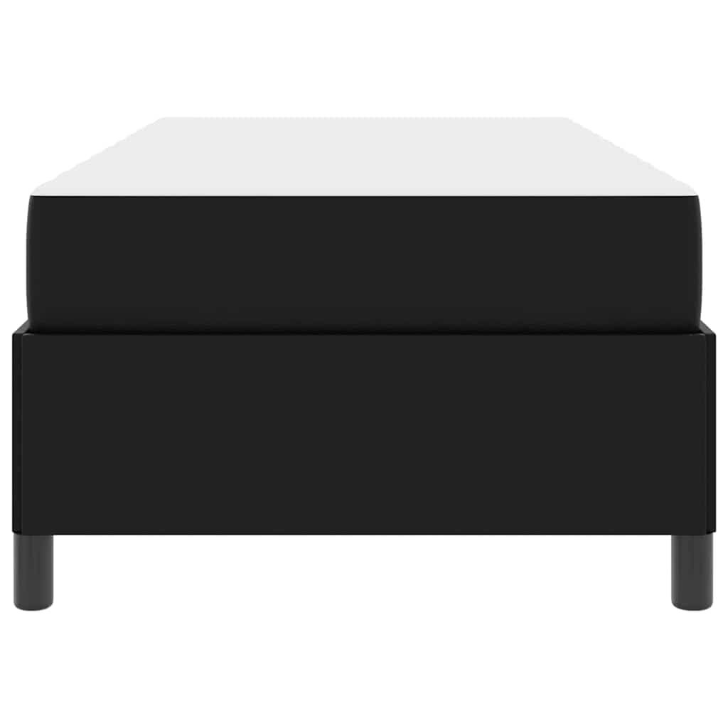 Struttura del letto con materasso Nero 90 x 200 cm Tessuto