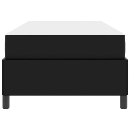 Struttura del letto con materasso Nero 90 x 200 cm Tessuto