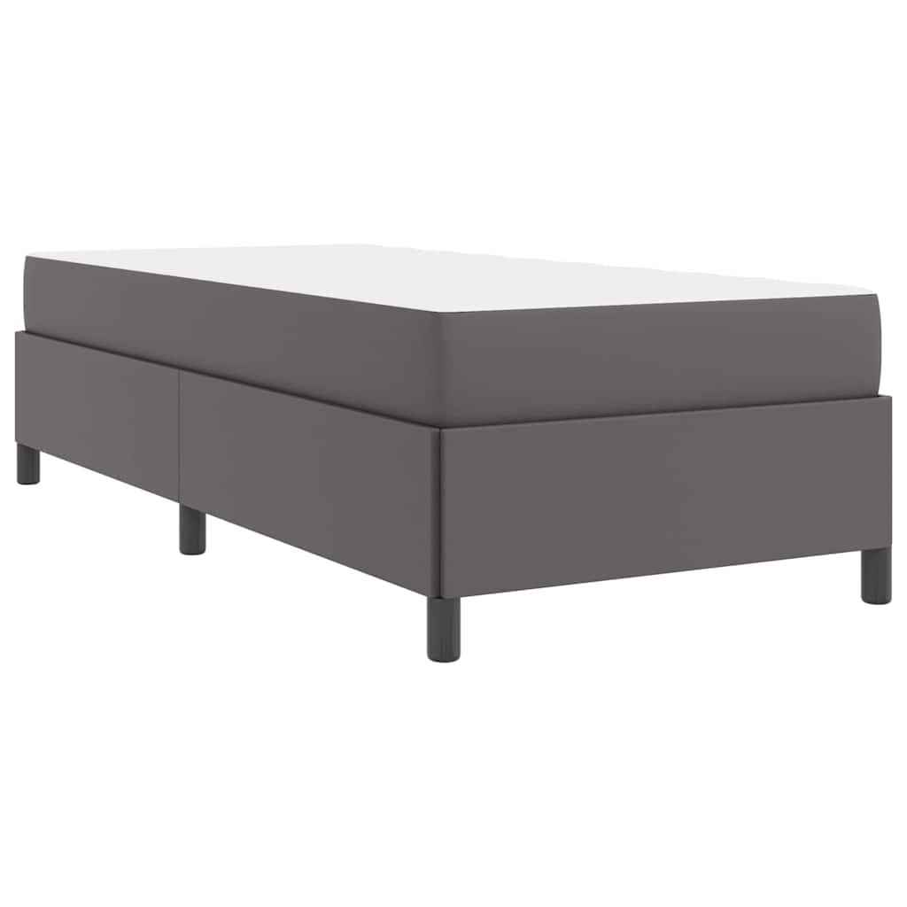 Struttura del letto con materasso Grigio 90 x 200 cm Tessuto | homemem39